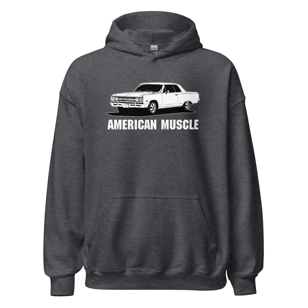 1965 Chevelle Hoodie, American Muscle Car Sweatshirt