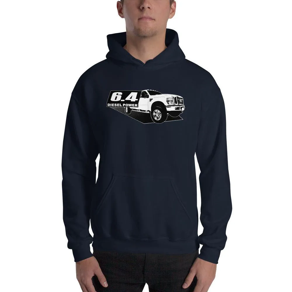 6.4 Powerstroke Hoodie Power Stroke Sweatshirt With Truck