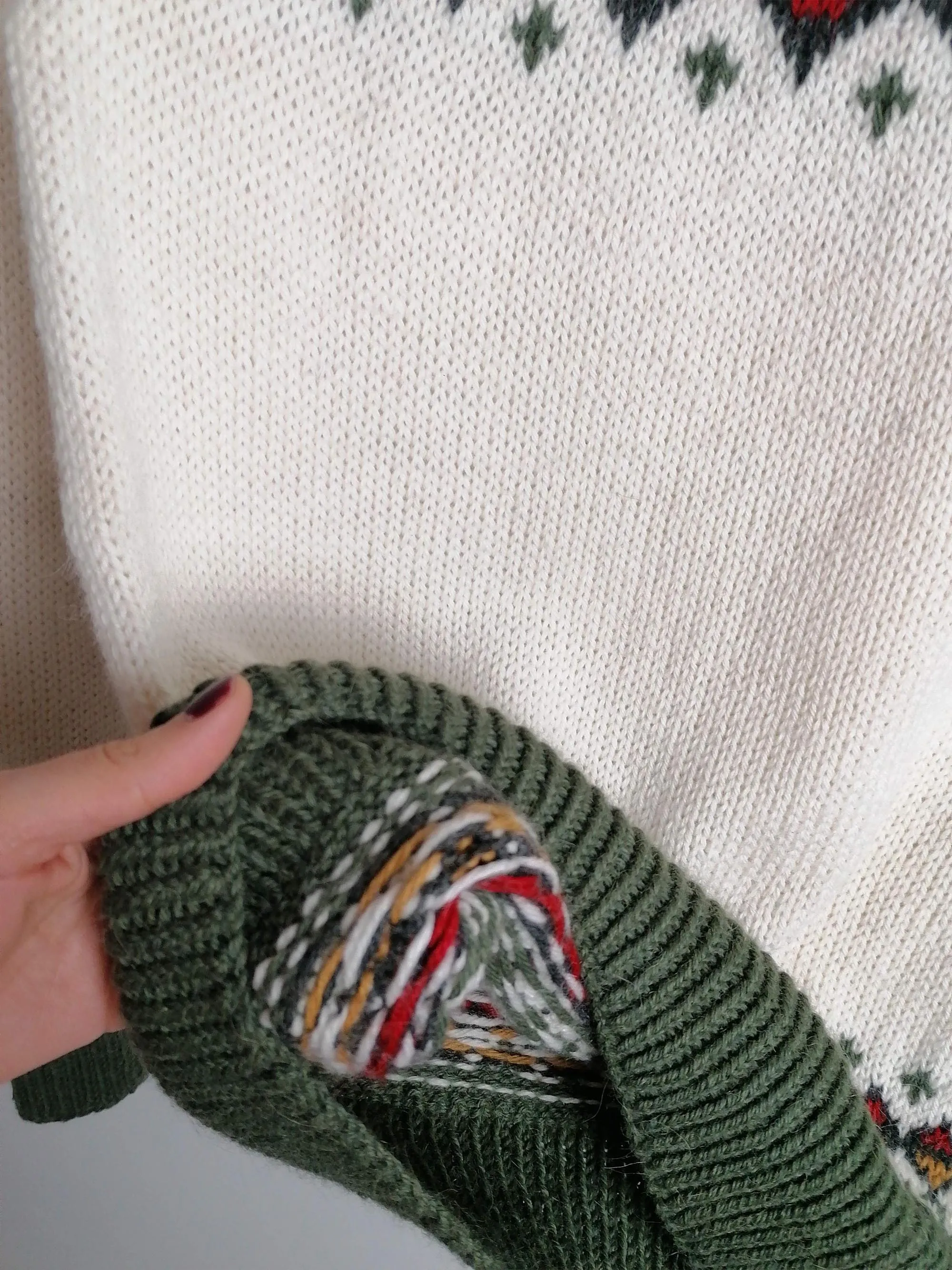 80's Fair Isle Retro Ski Sweater - size S-M