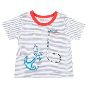 Archer Stripe Anchor Tee