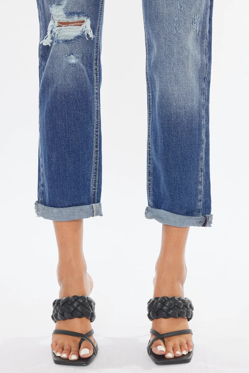 Aries Mid Rise Boyfriend Jeans