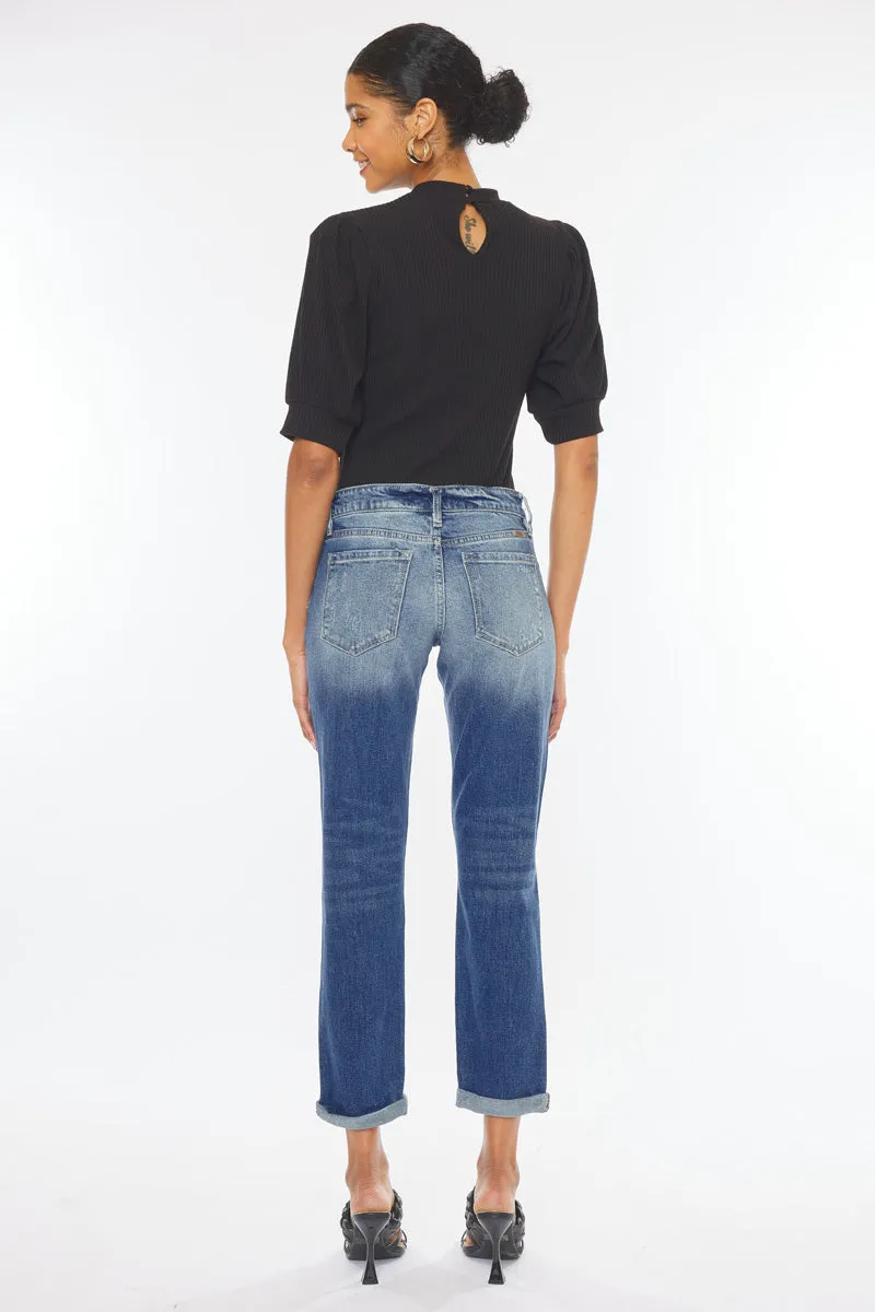 Aries Mid Rise Boyfriend Jeans