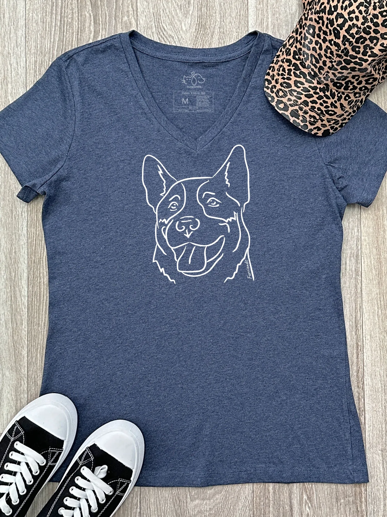 Australian Cattle Dog Emma V-Neck Tee