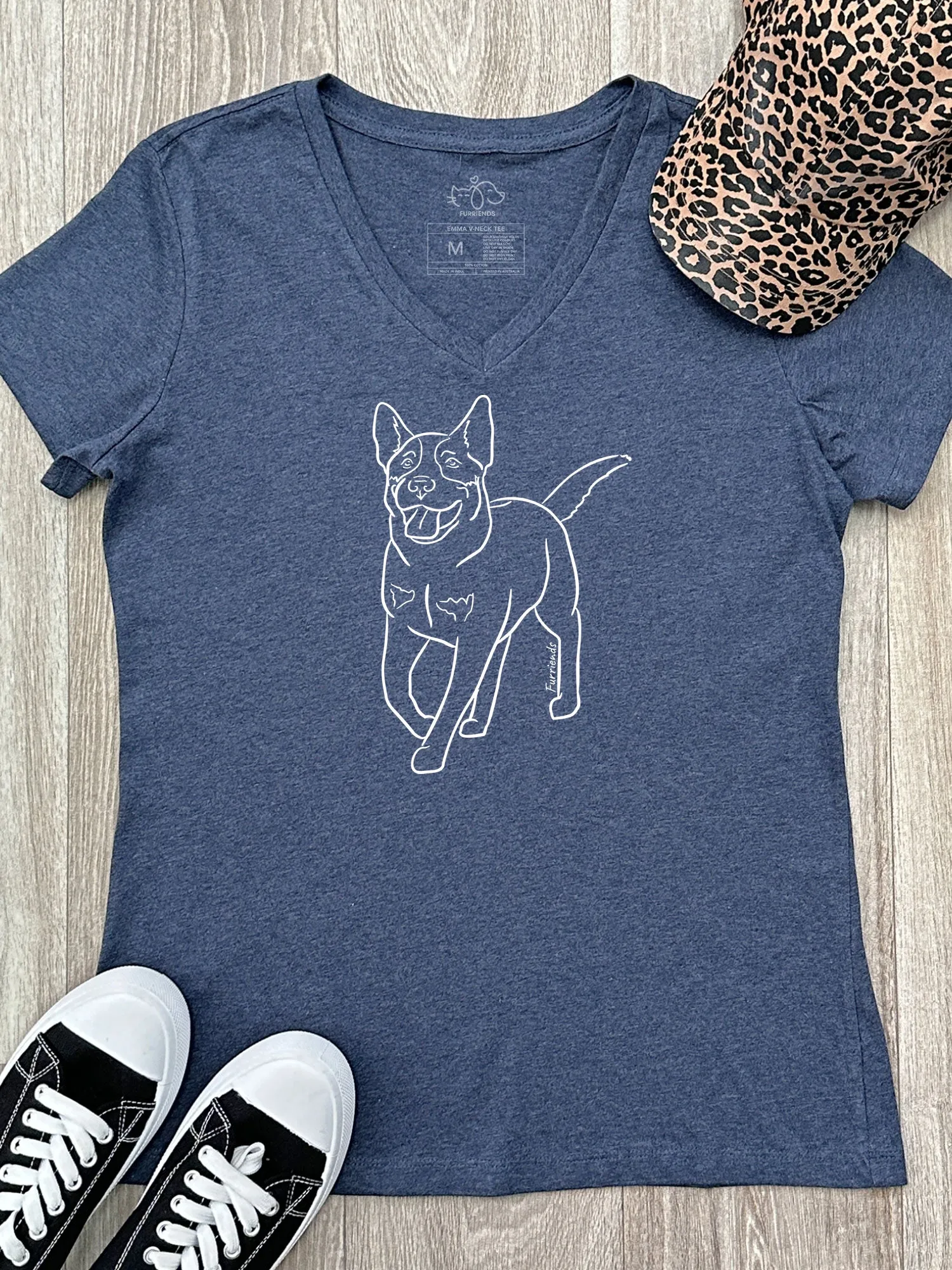 Australian Cattle Dog Emma V-Neck Tee