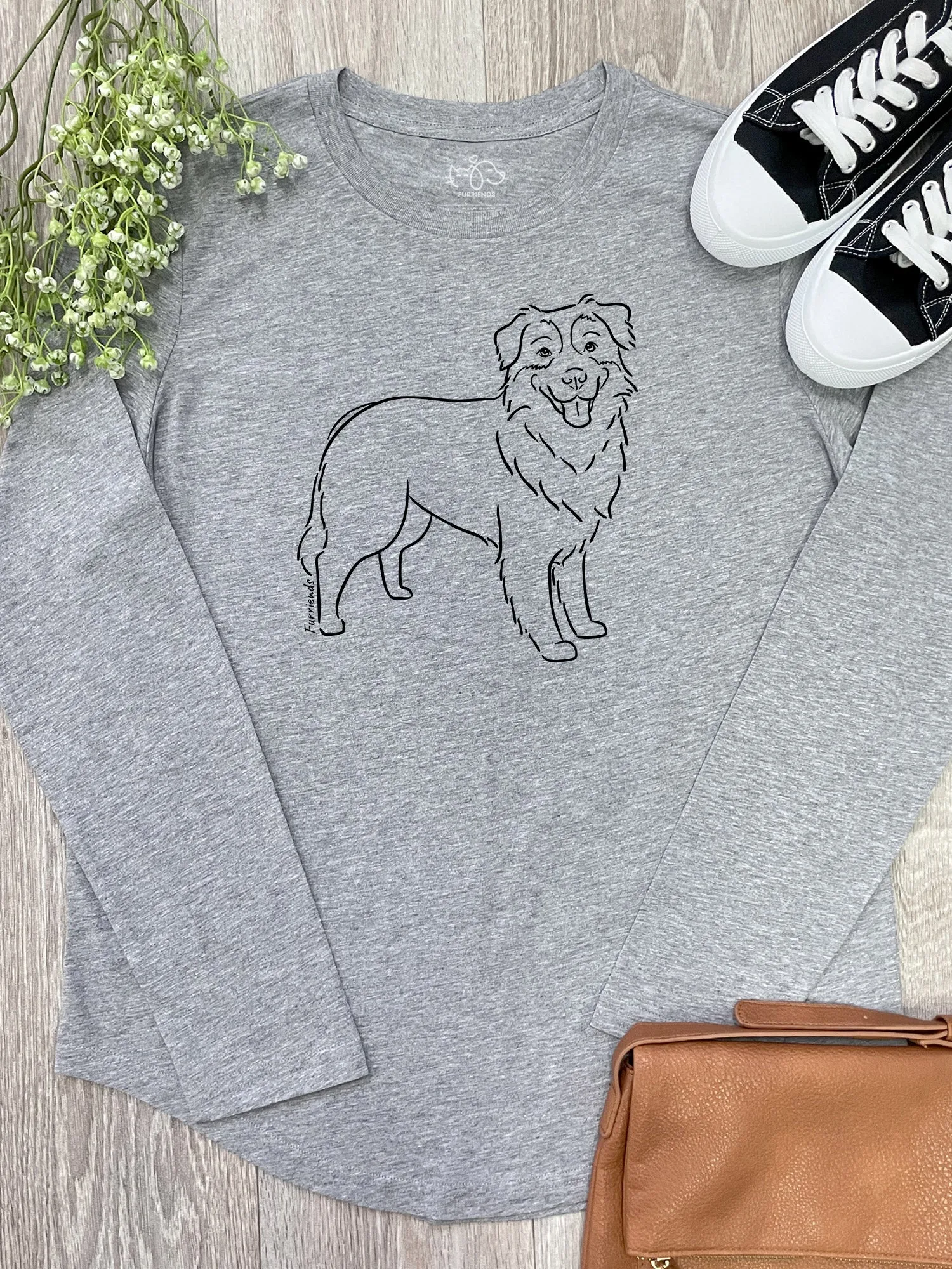 Australian Shepherd Olivia Long Sleeve Tee