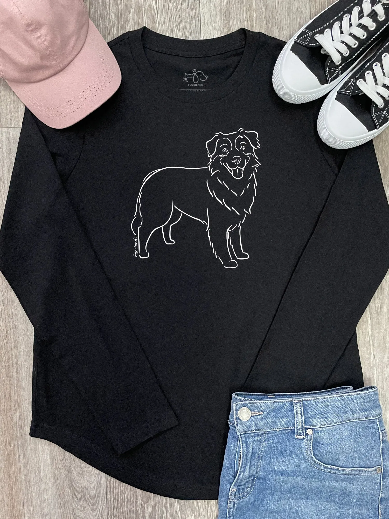 Australian Shepherd Olivia Long Sleeve Tee