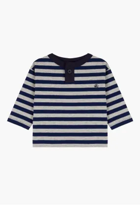 Baby Boy Shirt Petit Bateau Striped T-Shirt