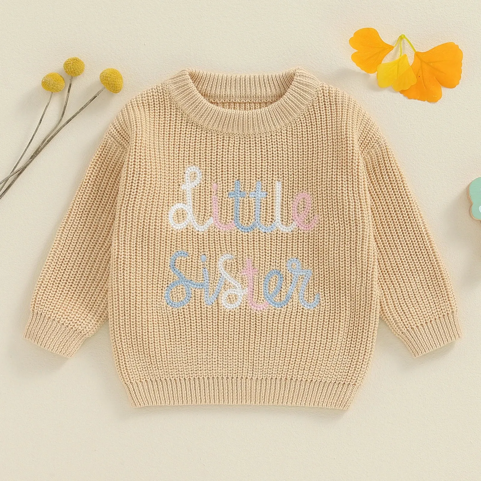 Baby Girls Deluxe Sweater - LITTLE SISTER