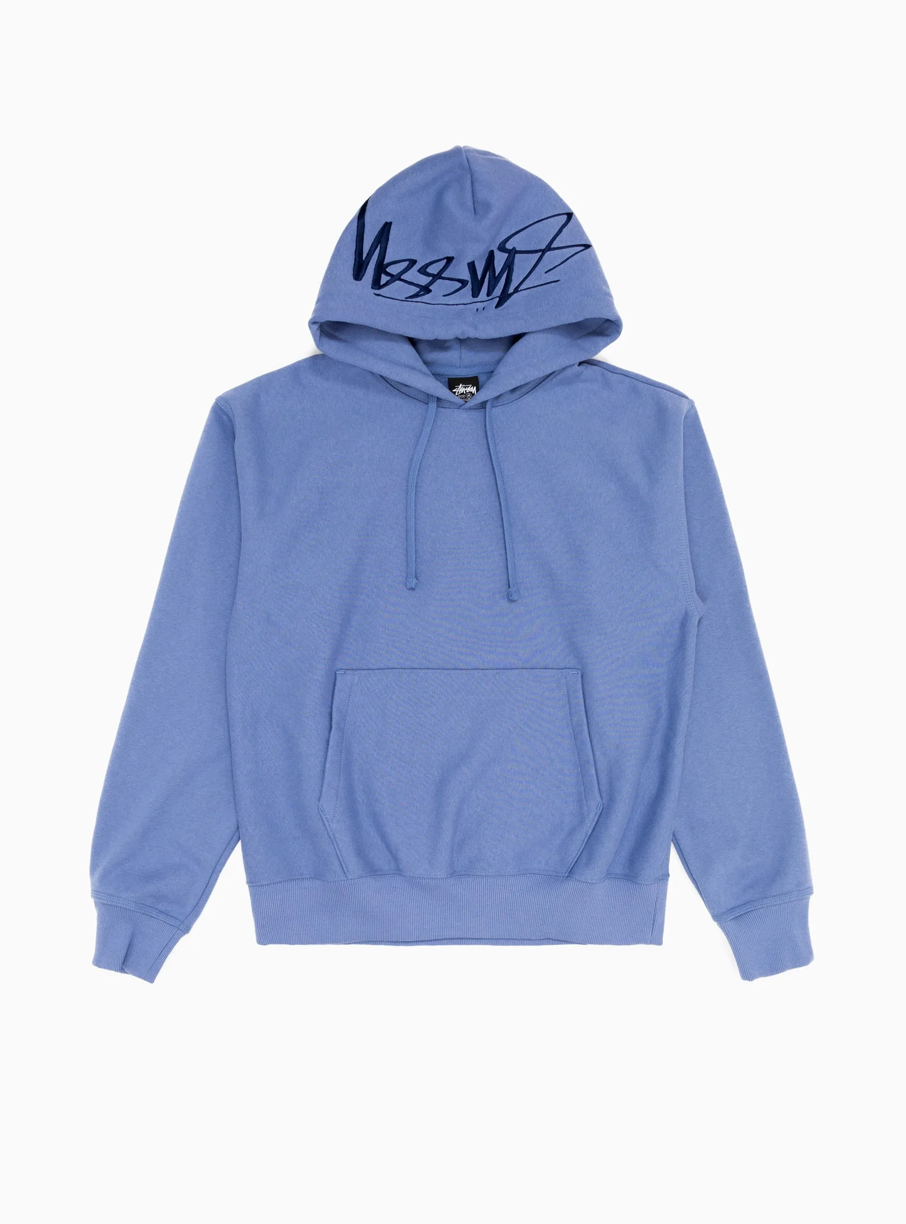 Back Hood Logo Hoodie Storm Blue