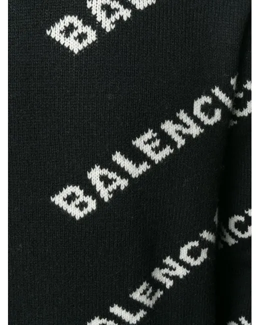 Balenciaga Logo Hoodie Crewneck