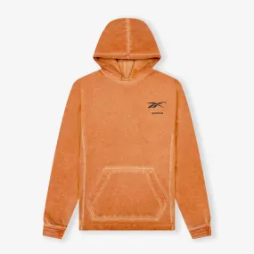 Basketball Court Top Bi-Dye Fleece Hoodie - Burnt Orange