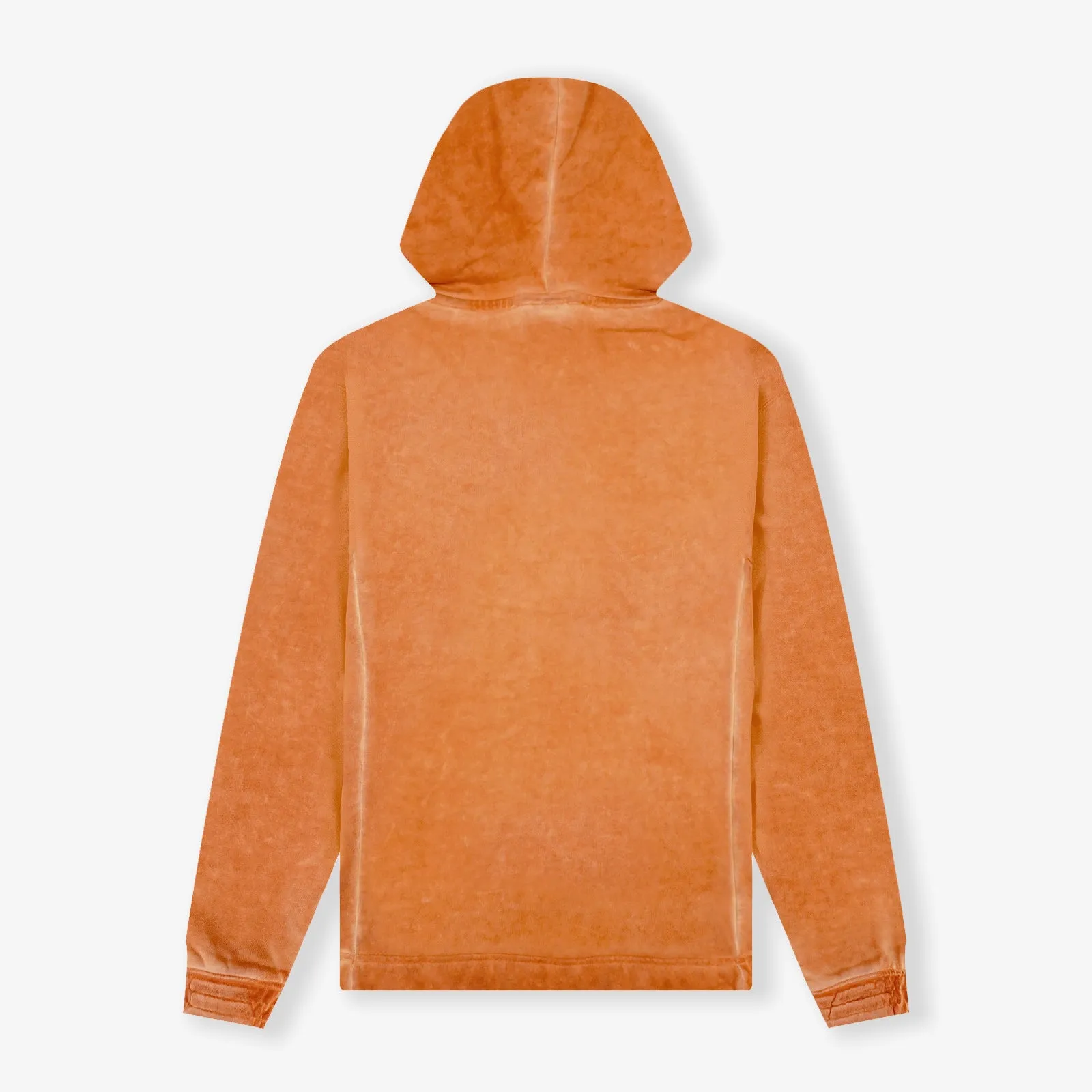 Basketball Court Top Bi-Dye Fleece Hoodie - Burnt Orange