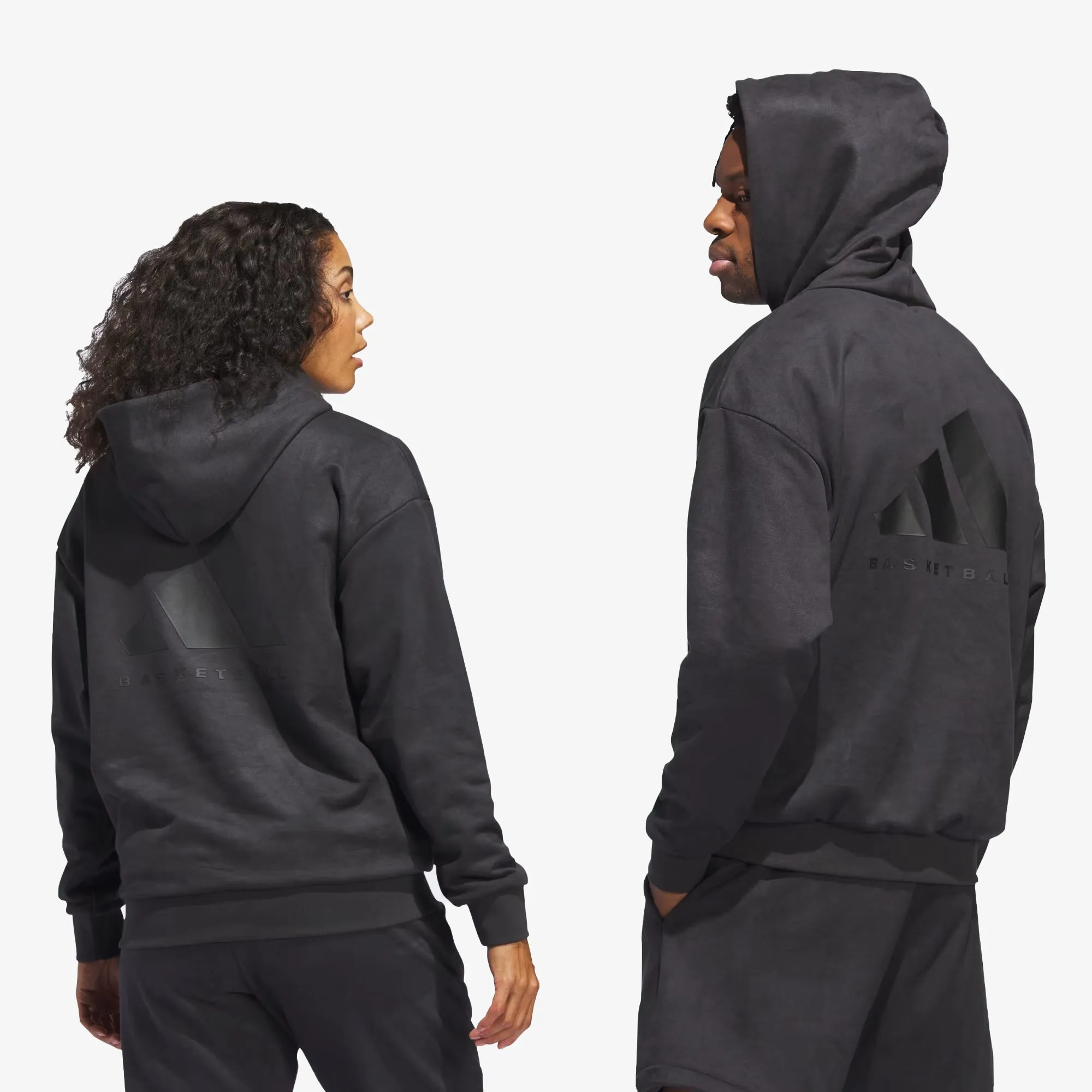 BASKETBALL SUEDED HOODIE 'CARBON'