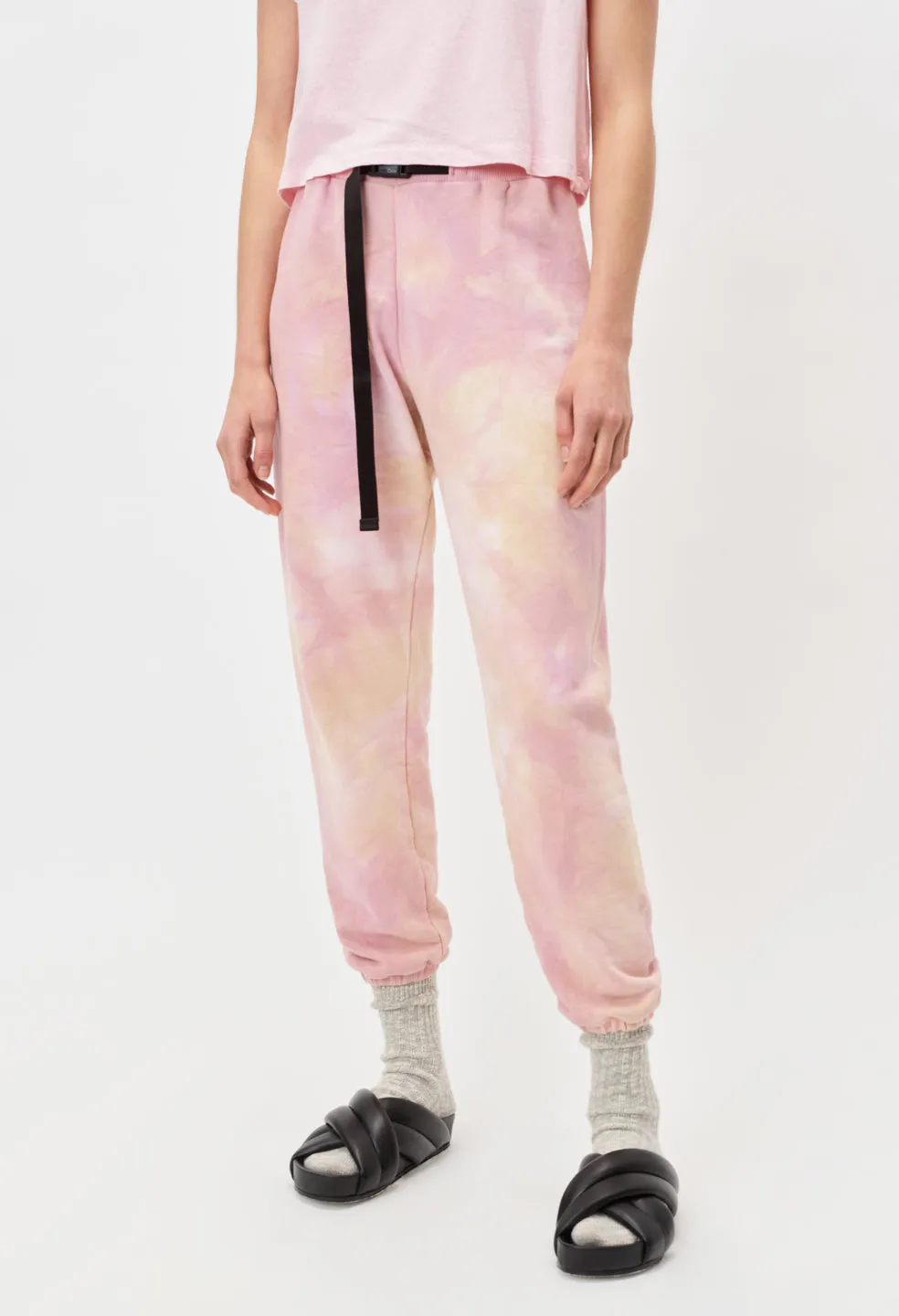 Belted Sweatpants / Super Bloom