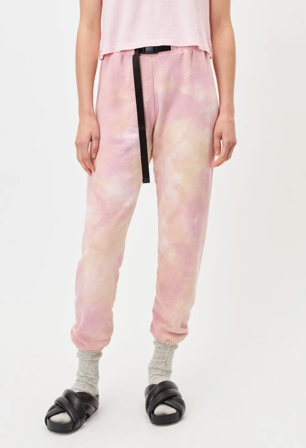 Belted Sweatpants / Super Bloom