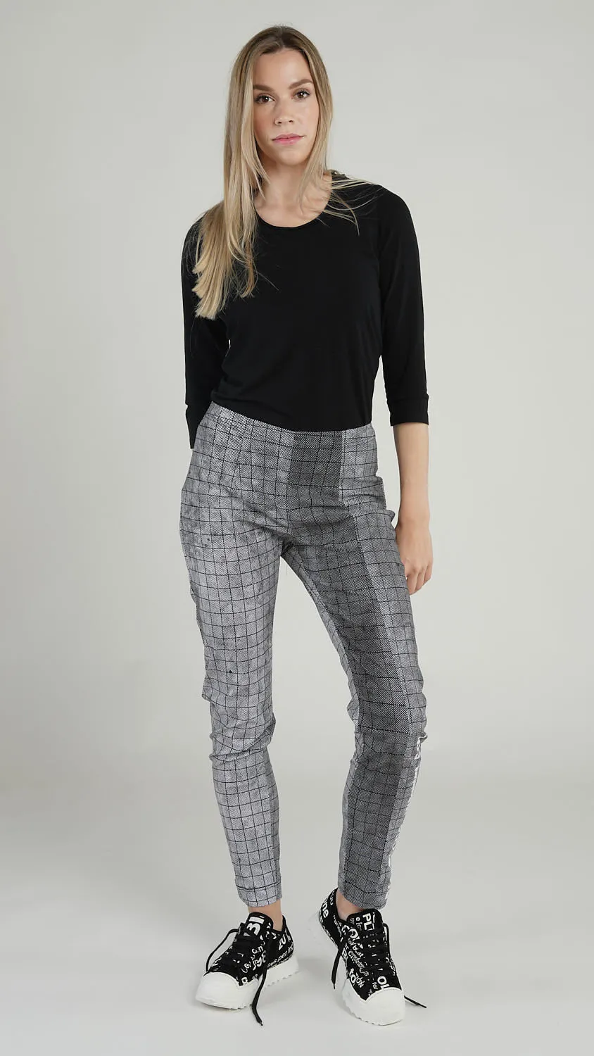 Black Print Trousers