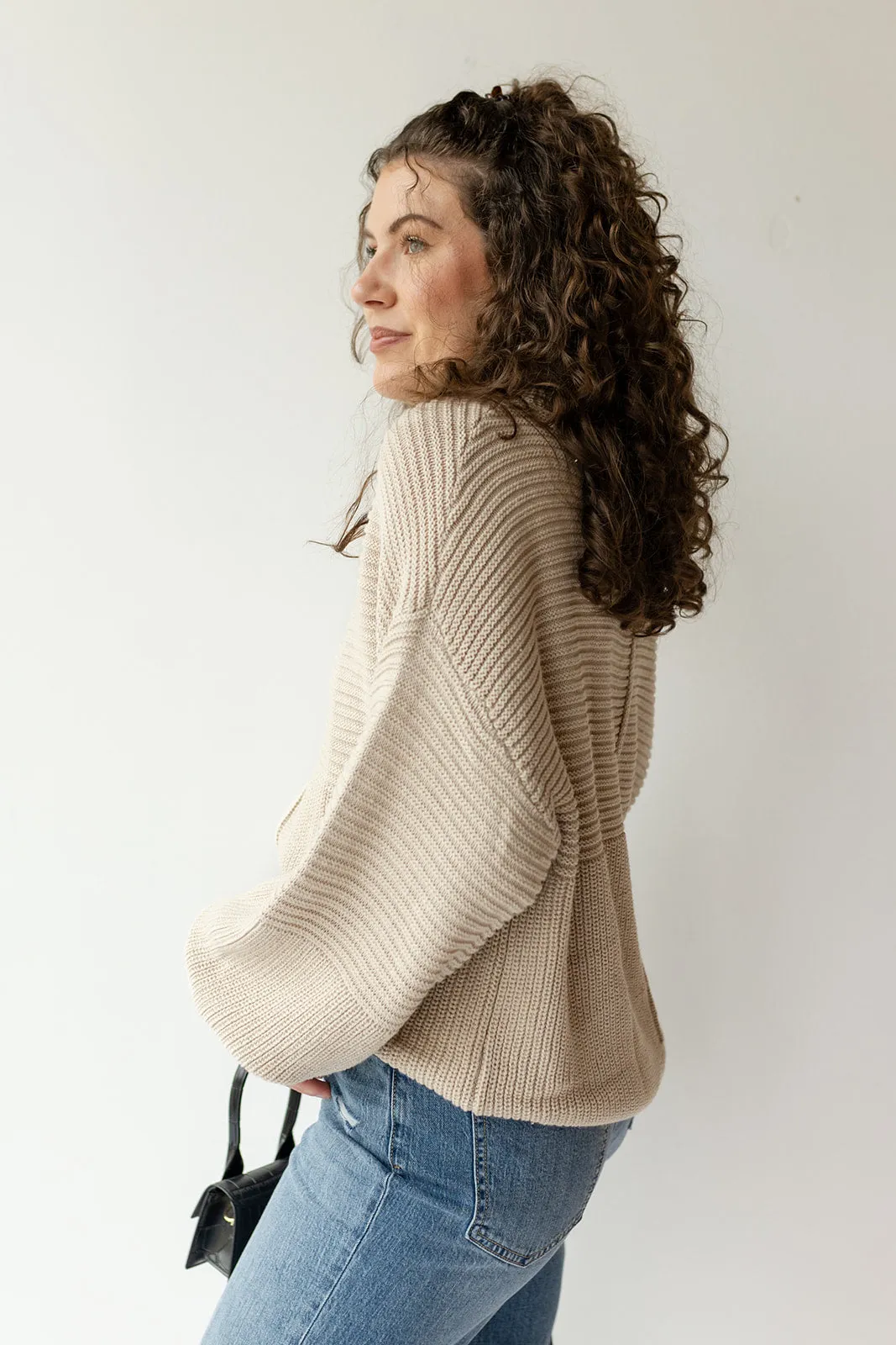 callie ribbed knit sweater