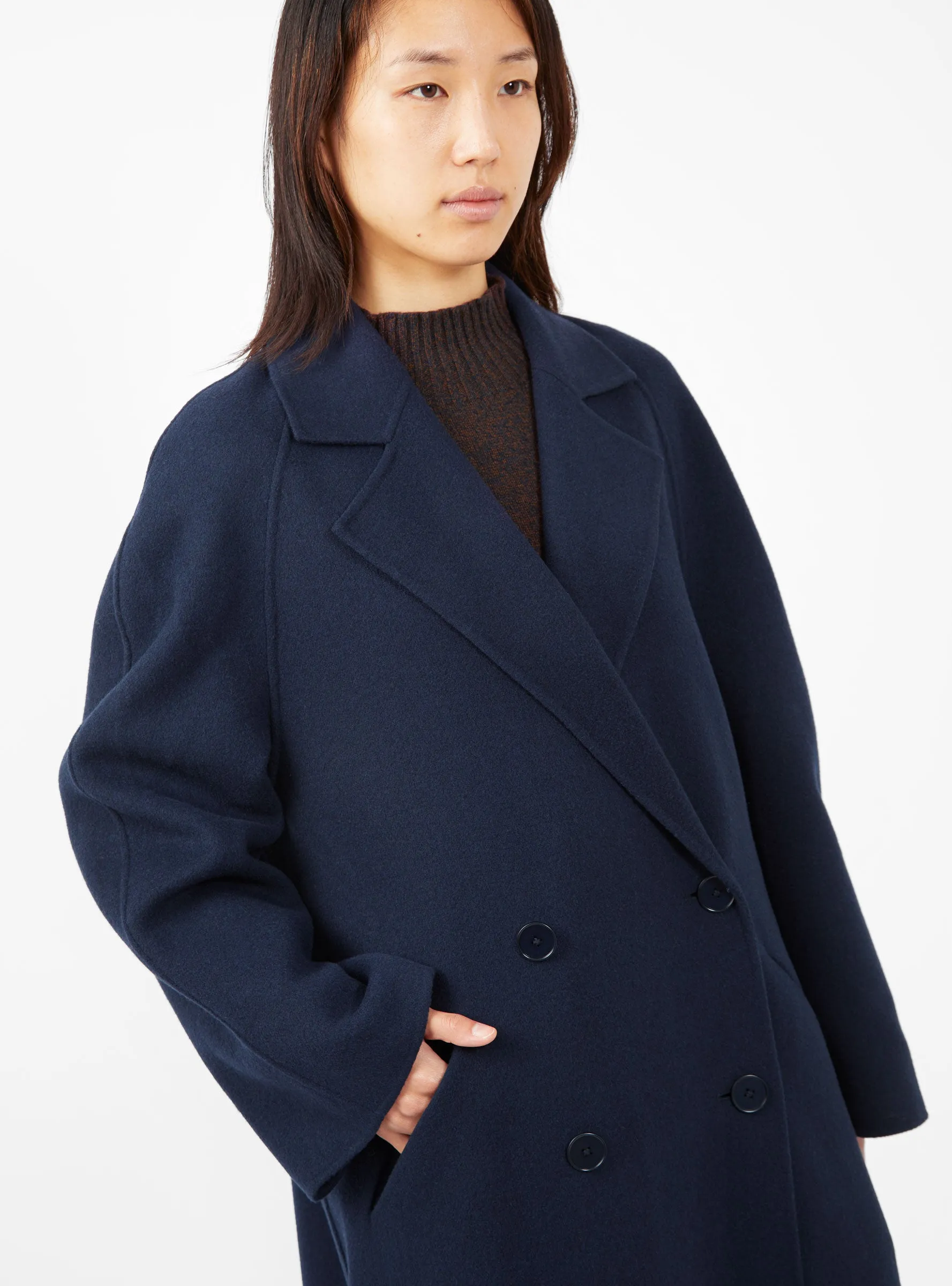 Calu Coat Dark Navy