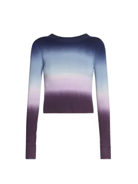 Camarina Sweater in Aubergine Dip Dye