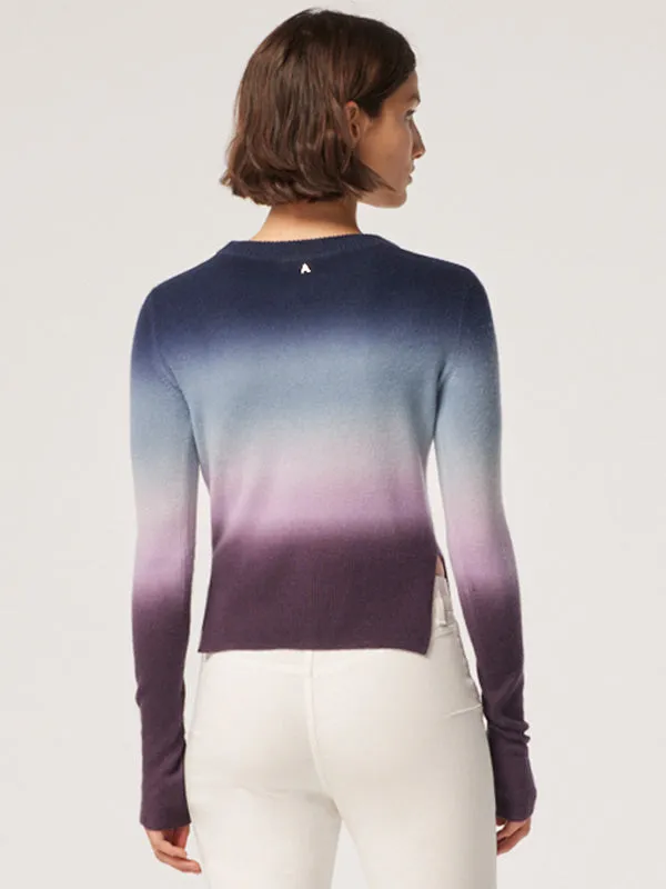 Camarina Sweater in Aubergine Dip Dye