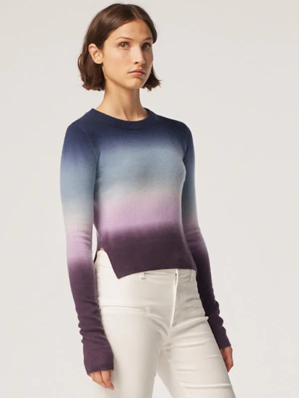 Camarina Sweater in Aubergine Dip Dye