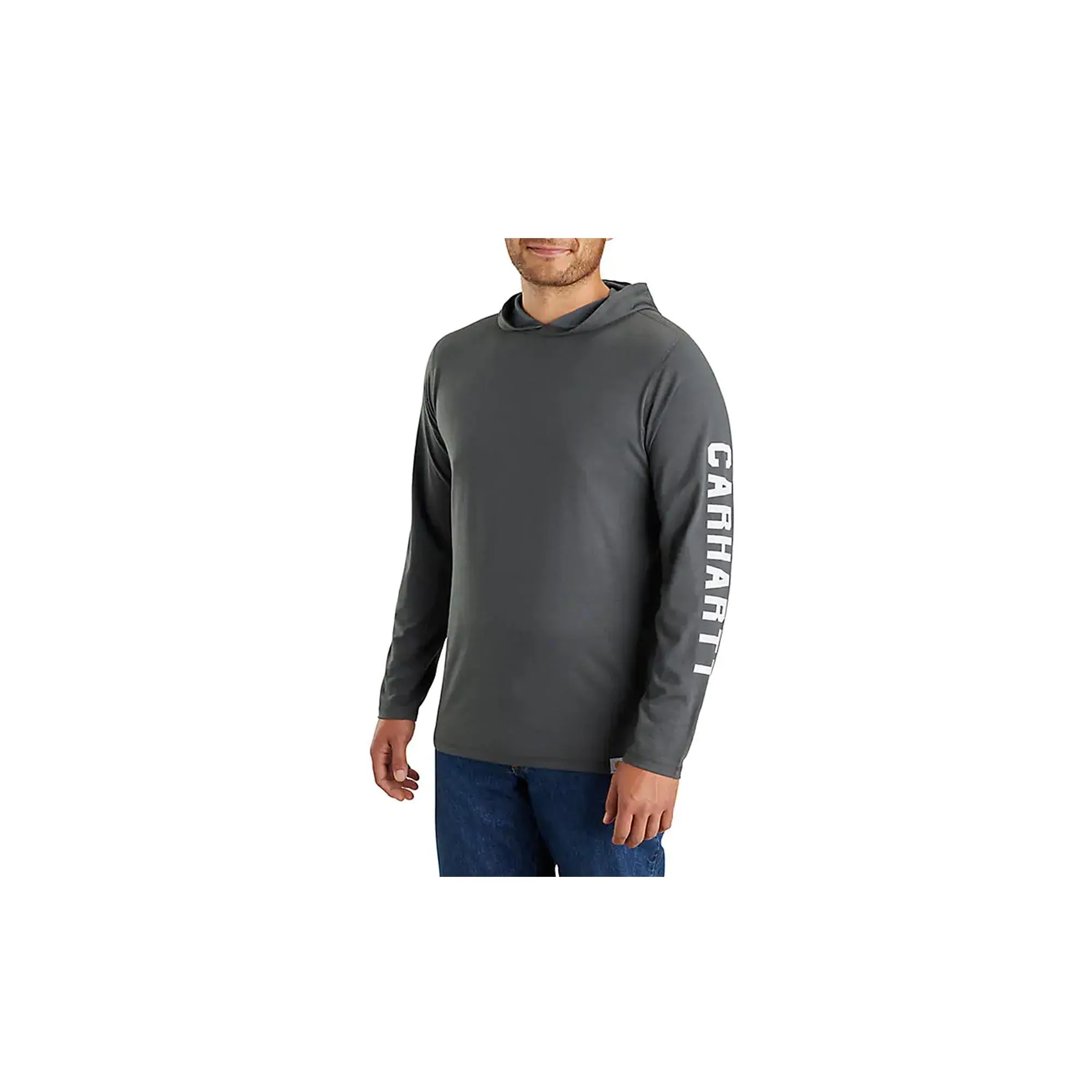 Carhartt Force Rugged Flex Long-Sleeve Graphic Hooded T-Shirt Carbon Heather