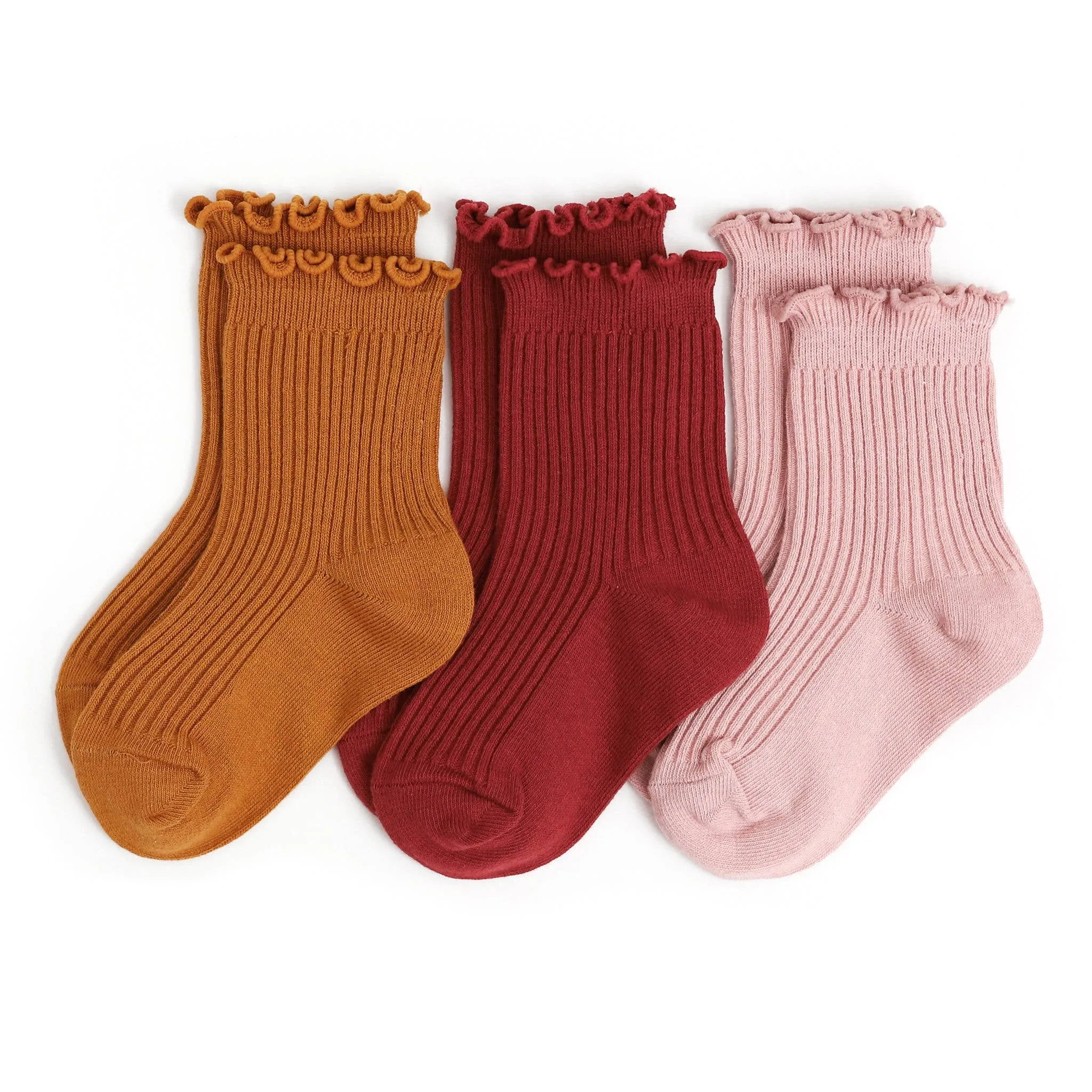 Cider Lettuce Trim Midi Sock 3-Pack