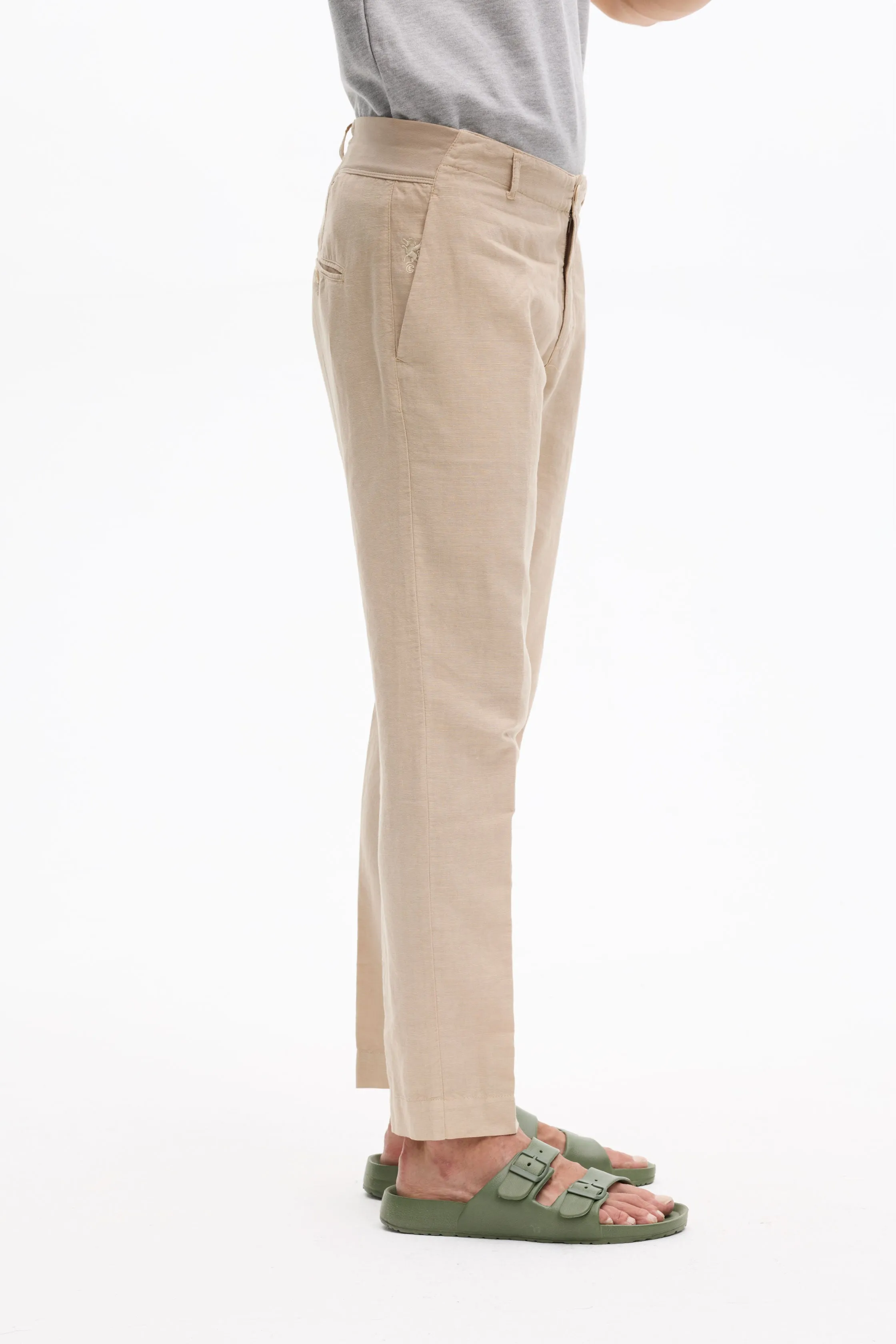 Confort Linen Chino Garment Dyed for Man 013U 7050