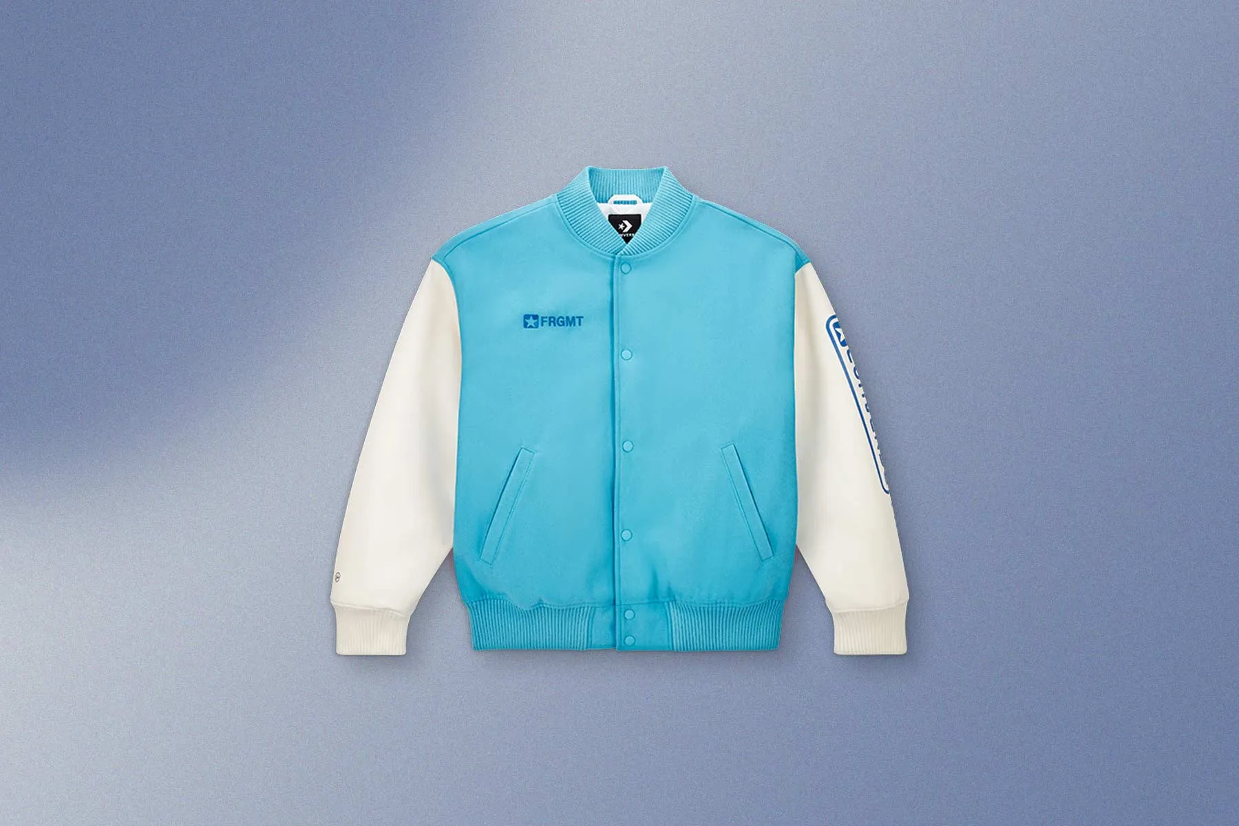 Converse x FRGMT Varsity Jacket - Aquarius Powder Blue