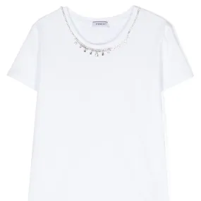 Crystal Embellished Logo T-shirt