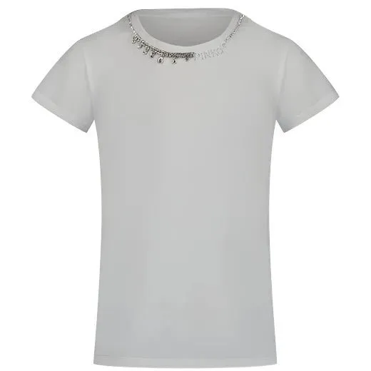 Crystal Embellished Logo T-shirt