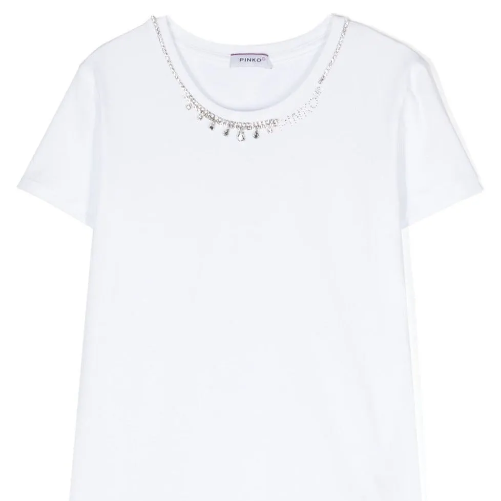 Crystal Embellished Logo T-shirt