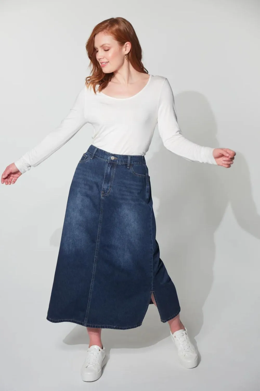 Dalton Denim Skirt | Indigo