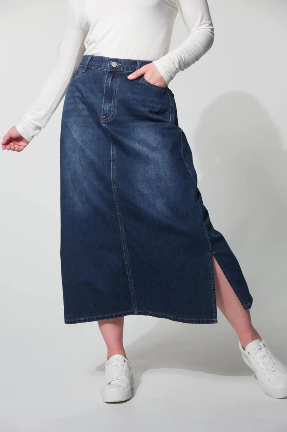 Dalton Denim Skirt | Indigo