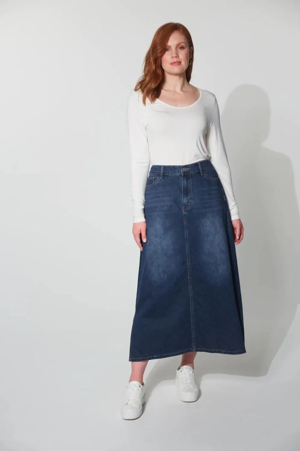 Dalton Denim Skirt | Indigo