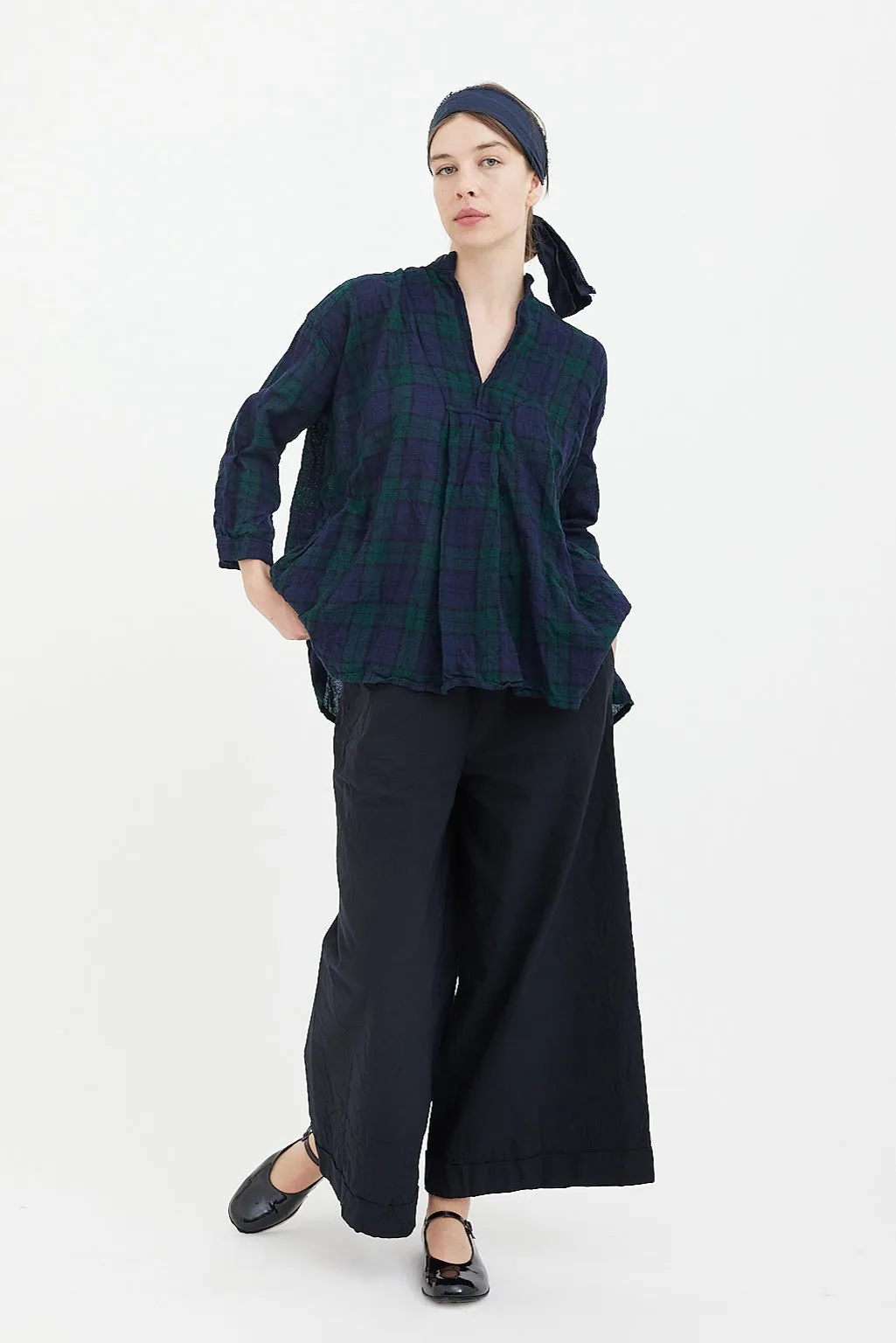 Daniela Gregis - Kora Shirt - Green Blue Black Tartan