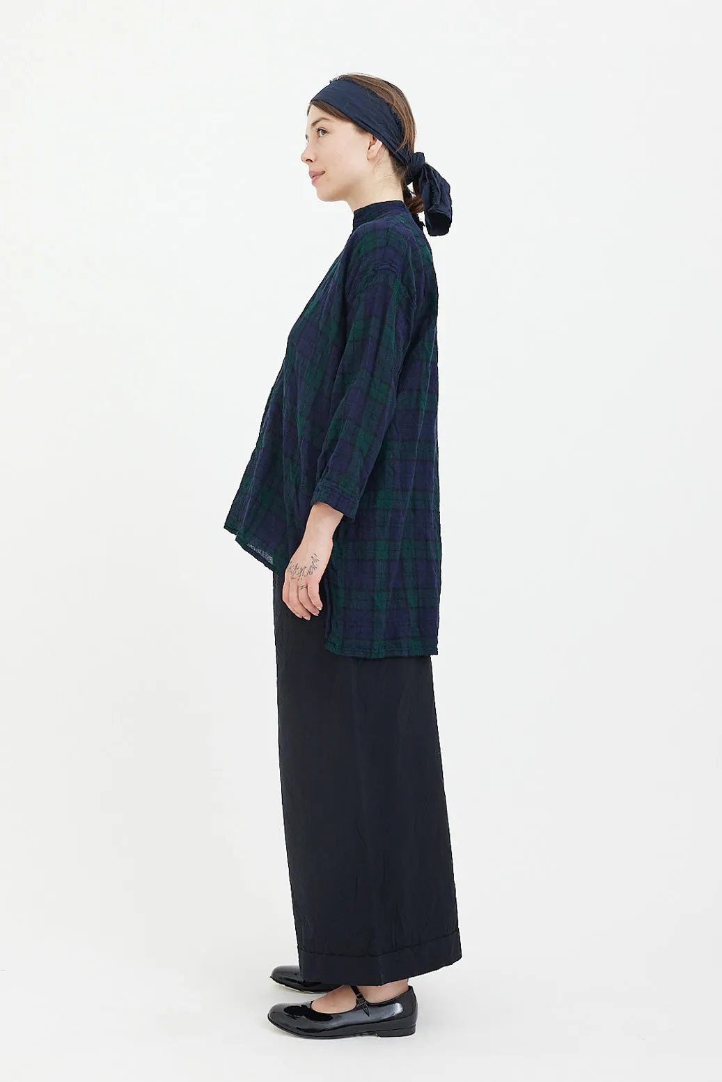 Daniela Gregis - Kora Shirt - Green Blue Black Tartan