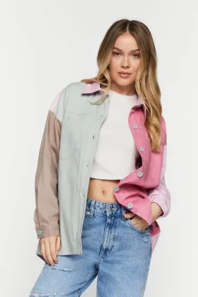 Denim Colorblock Shacket