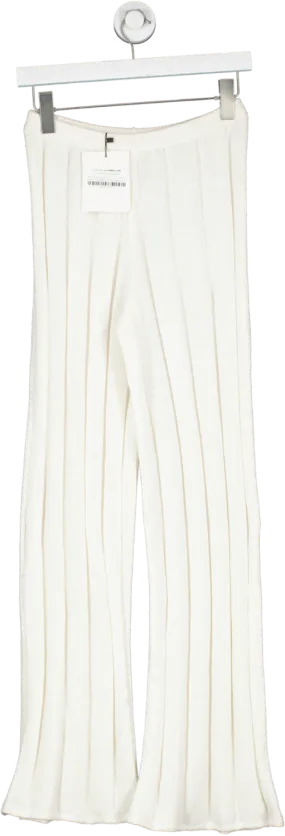 DISSH Emery Off White Wide Leg Trousers UK S