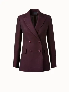 Doppelreihiger Blazer in Woll-Lurex