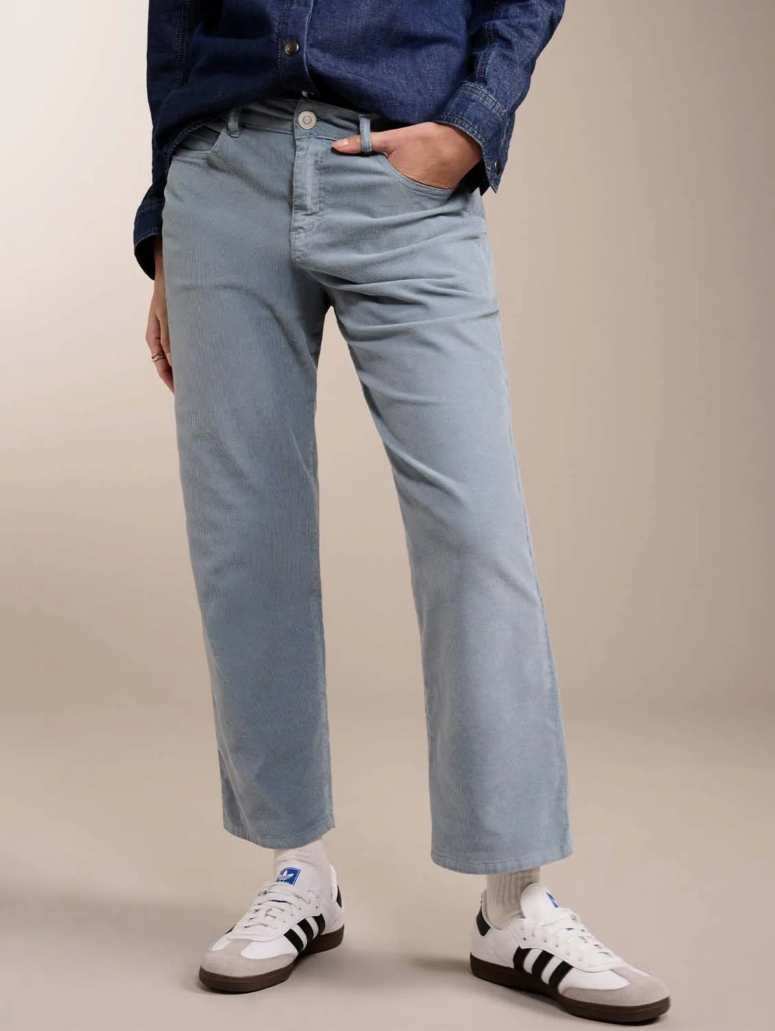 Eden Organic Cotton Trousers | Blue