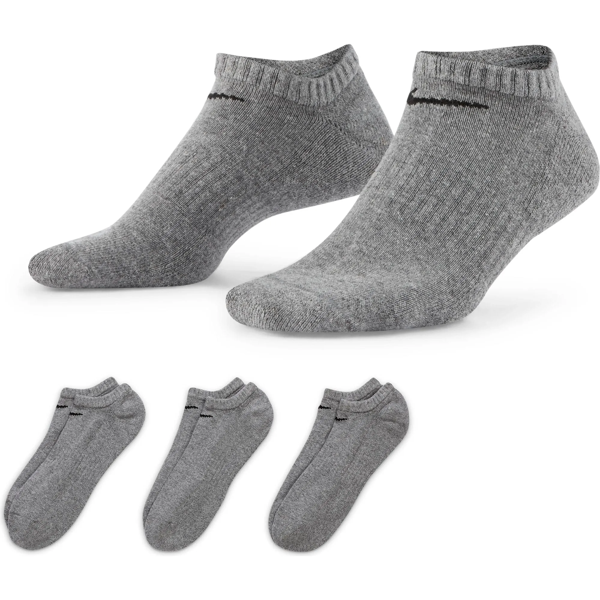 Everyday Cushioned Training No-Show Socks (3 Pairs)