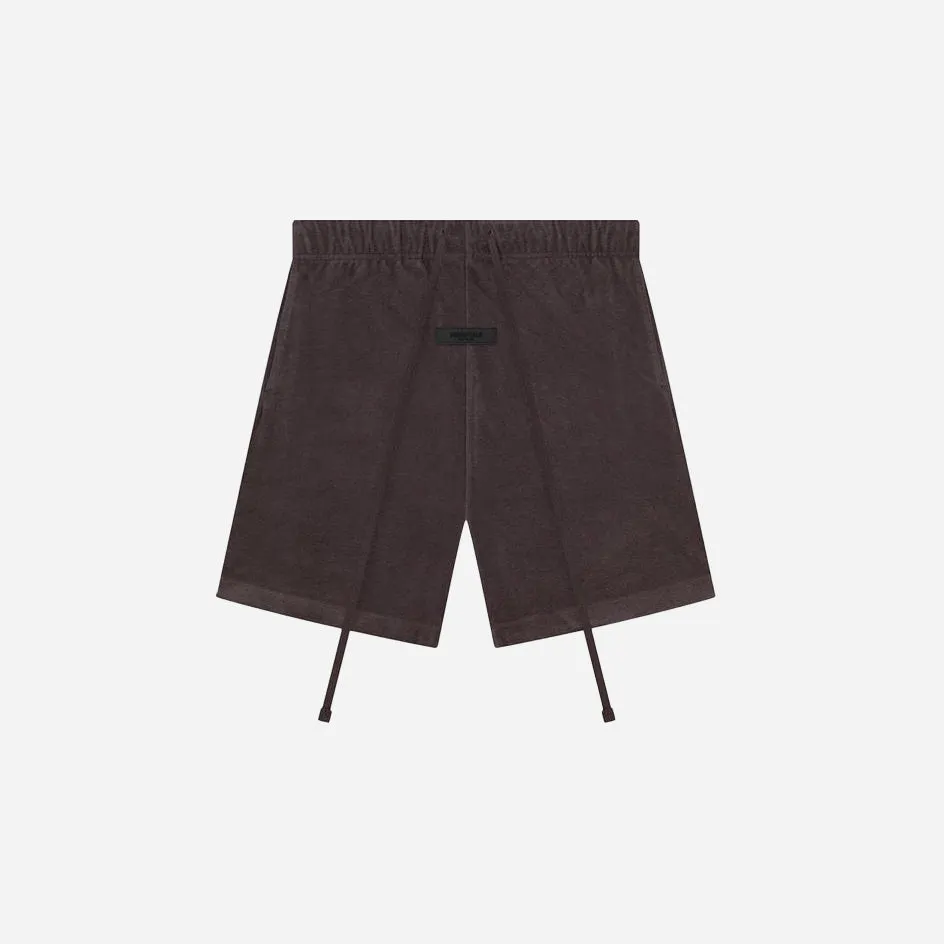 FEAR OF GOD ESSENTIALS SWEATSHORT PLUM