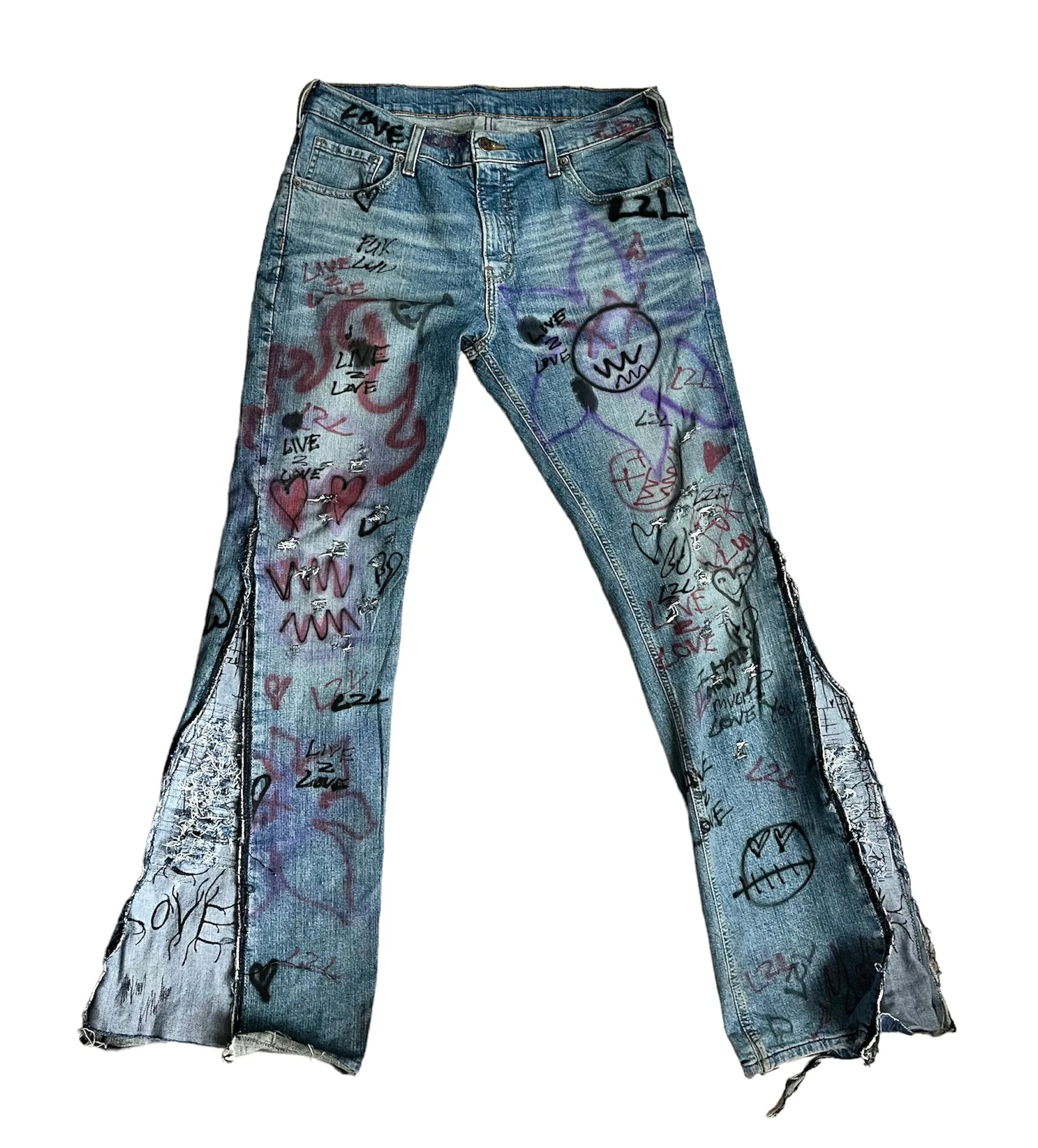 Flared Denim Jeans