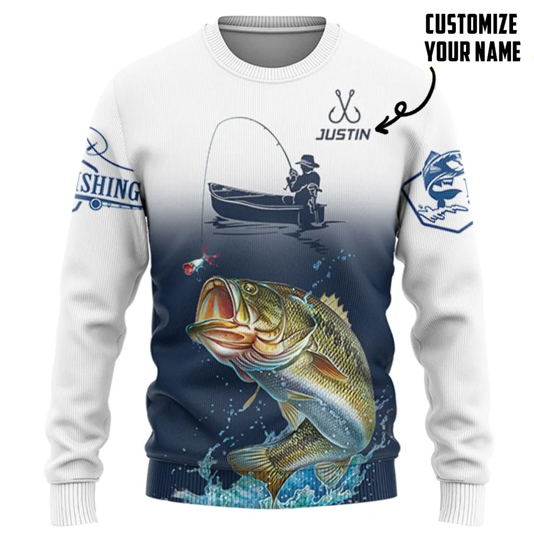 Gearhuman 3D Fishing Saved Me Custom Name Tshirt Hoodie Apparel