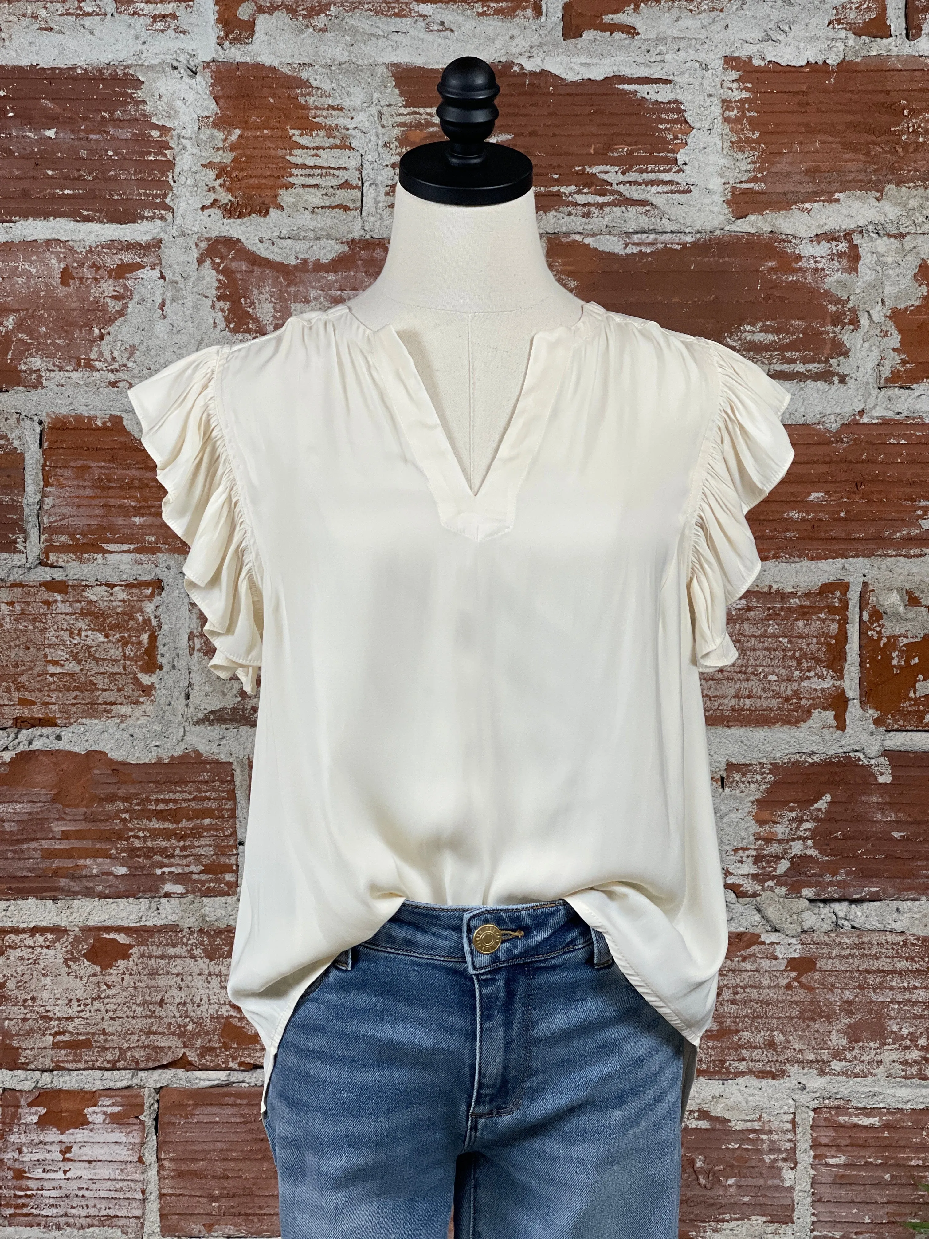 Grace Top in Cream