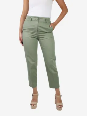 Green pocket trousers - size S