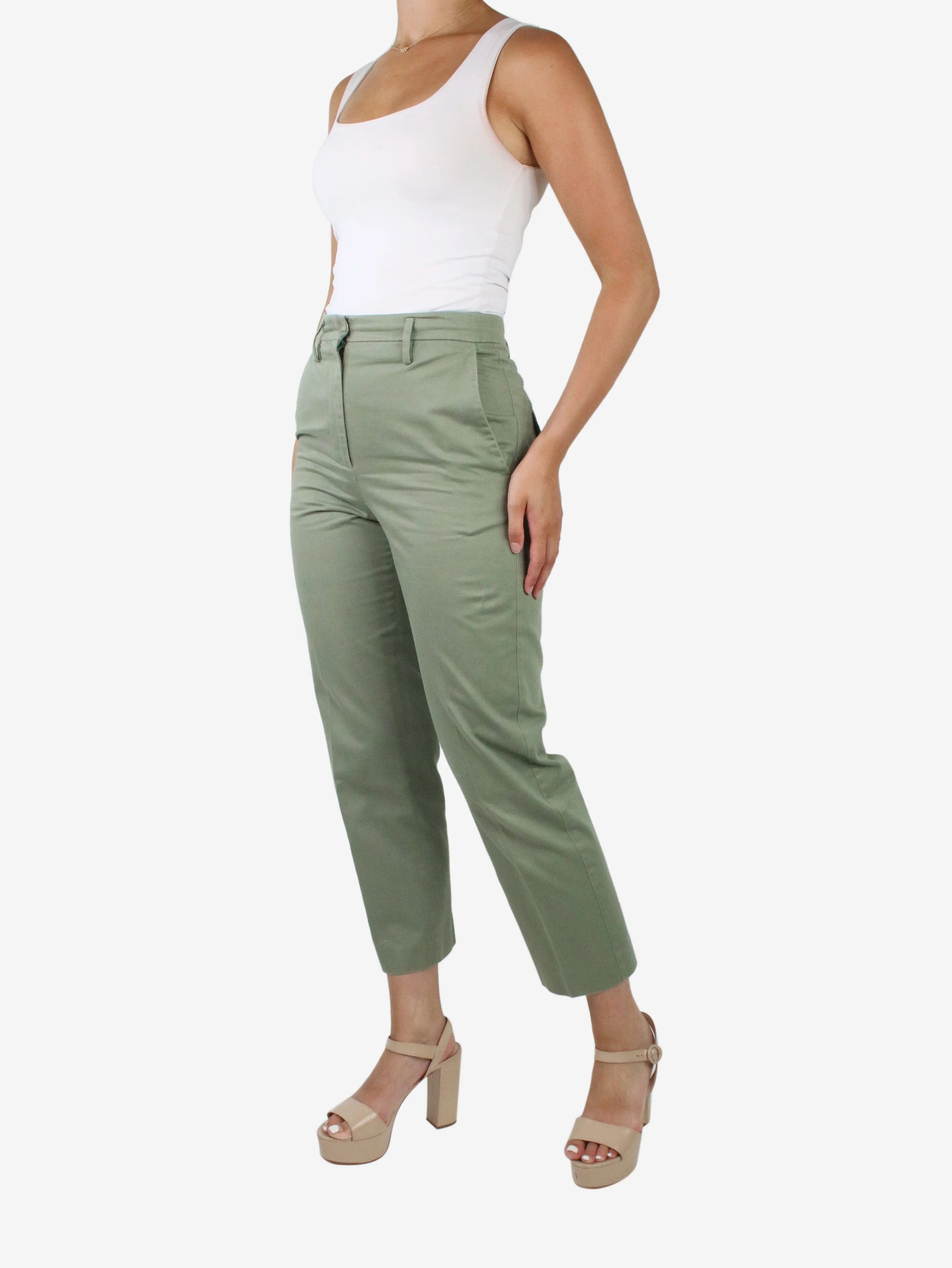 Green pocket trousers - size S