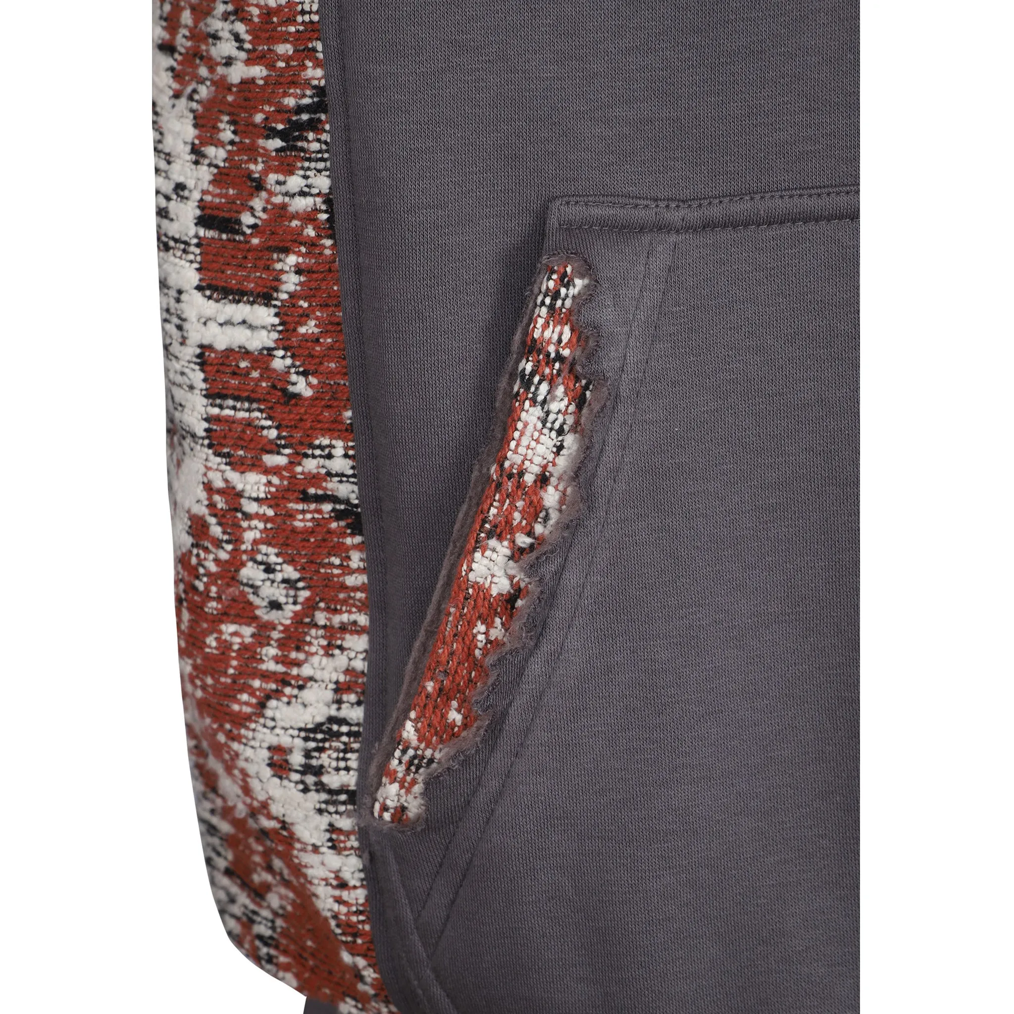 GREY RESURRECTED JACQUARD HOODIE