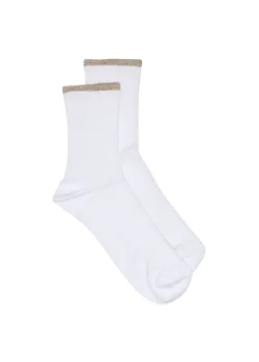 Gustav Adele lurex socks 52909 Strmper - Bright White